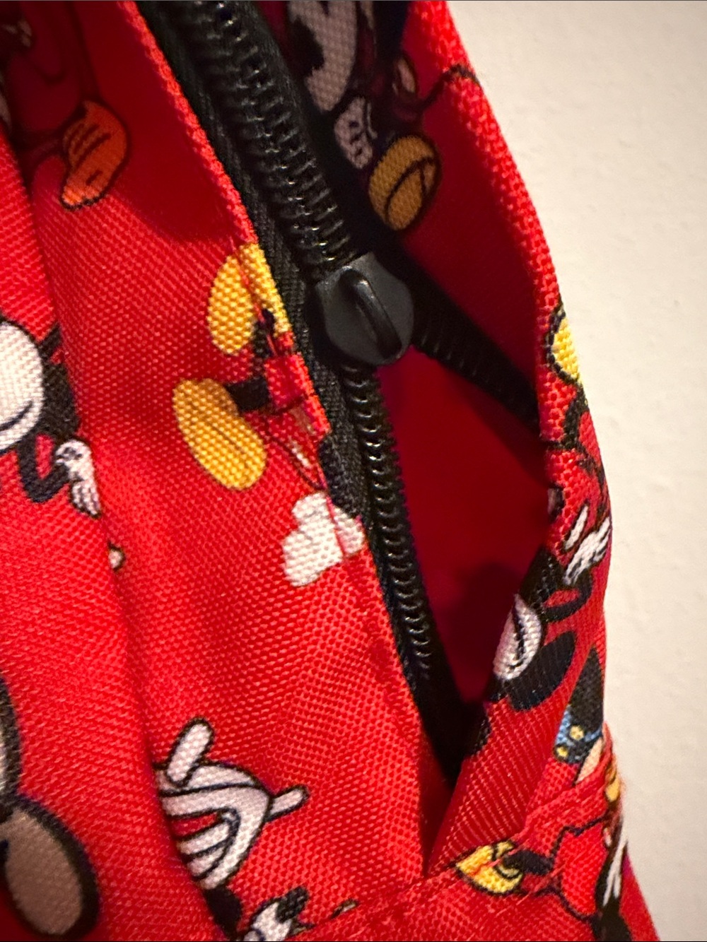 Disney Red Mickey Mouse Pattern Backpack - Picture 5 of 7
